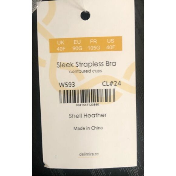 Delimira Strap/Strapless Bra Size 40F - Picture 5 of 6